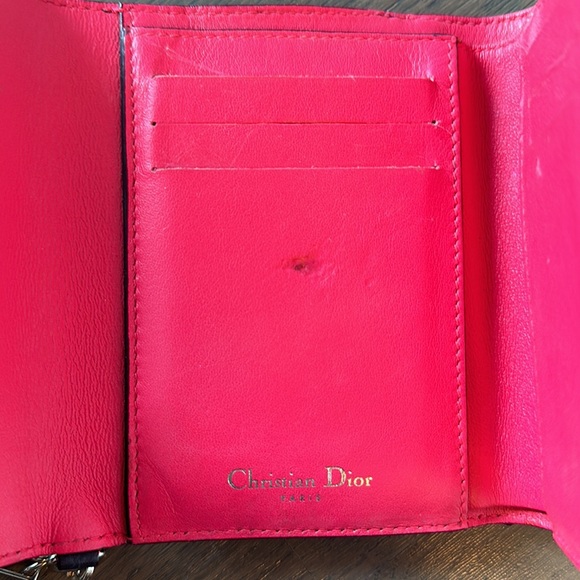 Dior two tone foldable wallet - authentic - Picture 6 of 6
